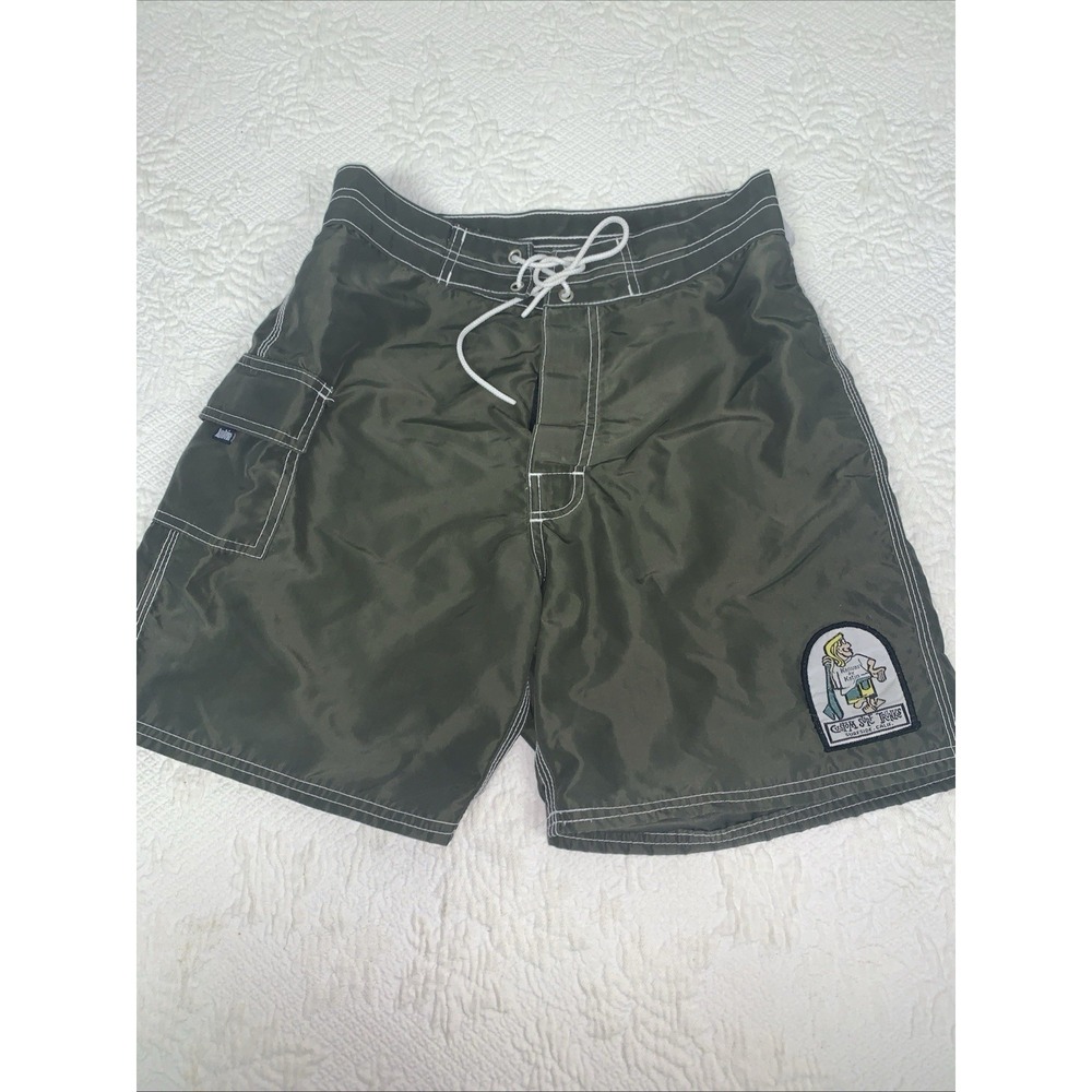 Rare Vintage Kanvas By‎ Katin Sewn Patch Made In USA Board Shorts SZ 28 Trunks